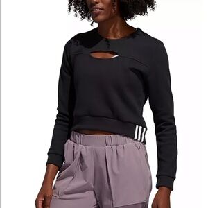 Adidas Cutout Cropped Sweater Size XS
